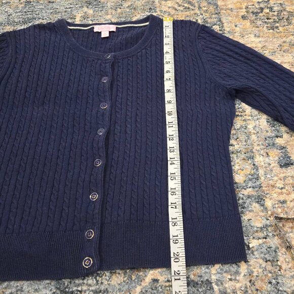 Lilly Pulitzer Cable Knit Cotton Cardigan - Picture 10 of 11